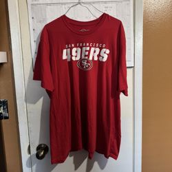‘47 Brand,  NFL, Women’s, San Francisco 49ers, Red T-Shirt, Size XXL, Used Once Great Condition