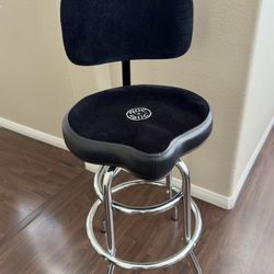 Roc-N-Soc Tower Seat with Saddle & Backrest- Short, Black Velour 