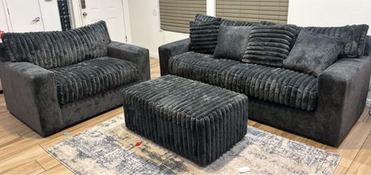 Couch set with ottoman