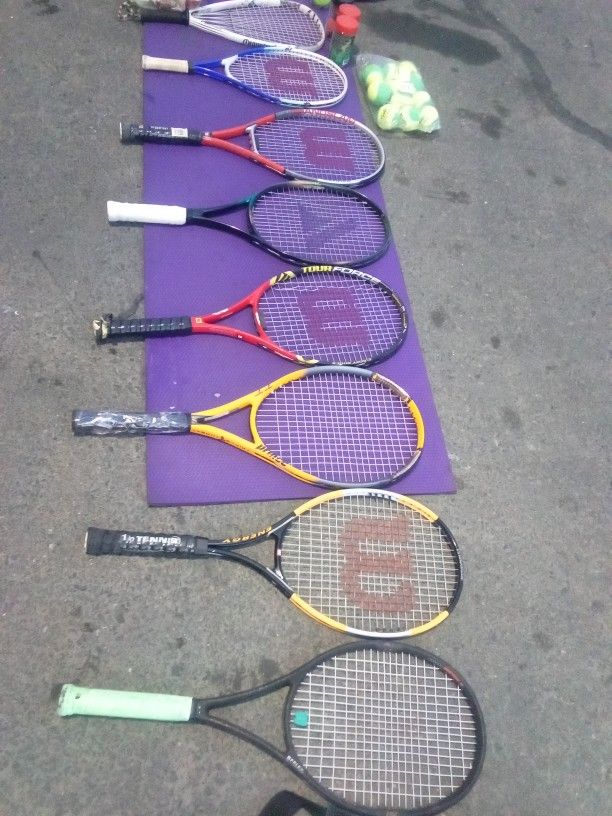 Tennis Rackets And Balls Bundle