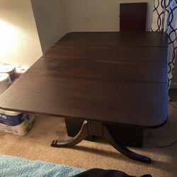 Genuine Wood Drop Leaf Table