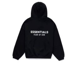 Black Essentials Hoodie