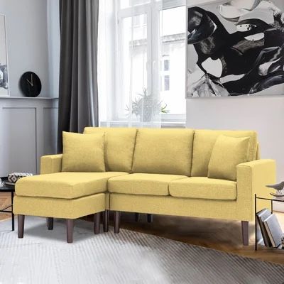 Brand New Small Yellow Sectional