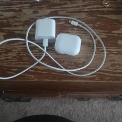 charger and headphones