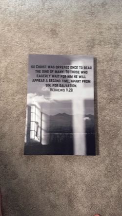 Hebrews 9:28 Bible Verse Wall Art Print