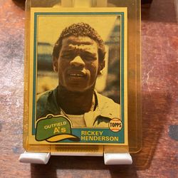 Rickey Henderson Topps Card 