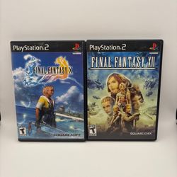Final Fantasy X & Final Fantasy IIX PLAYSTATION 2 CIB bundle Of 2 Games Tested