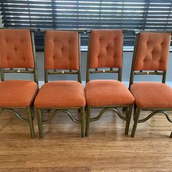 Mid Century Formica Table And Chairs (4) 