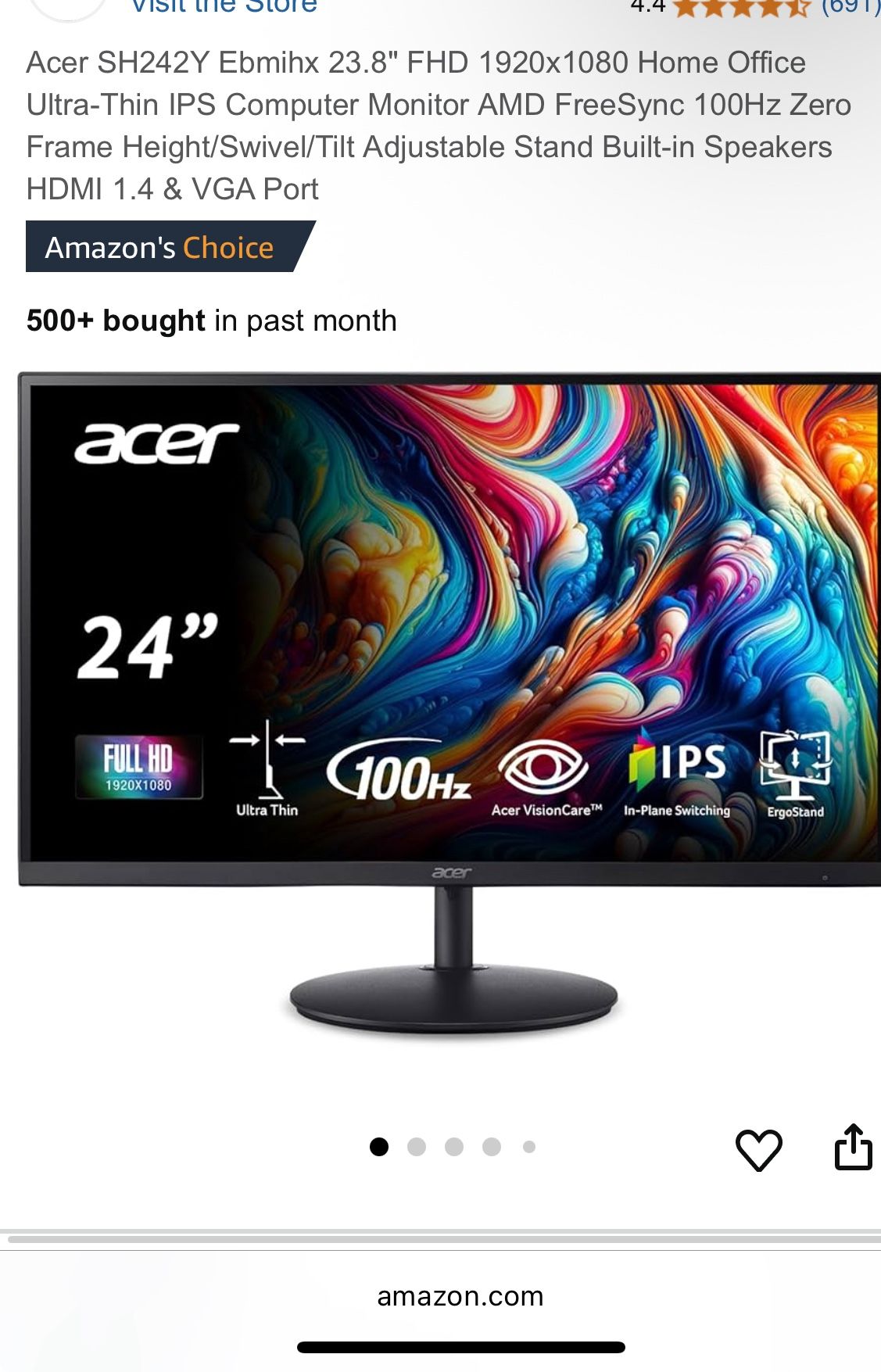 Acer 24 Inch Gaming Monitor