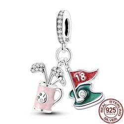Sterling Silver Golf Bag Charm