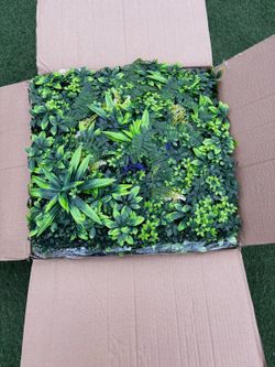Yangrass 12 Grass Wall Panels (20 x 20 inches) — Artificial Hedge Panels, Green Wall, Synthetic Grass Backdrop with UV Protection, Privacy Fence Scree