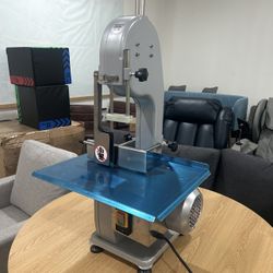 Electric Meat Saw,1500W 110V Bone Saw for Butchering,Meat Bandsaw in 0.39-7 Inch Cutting Thickness,19.6x14.7 inch Worktable,Sawing for Chicken Fish,Ch
