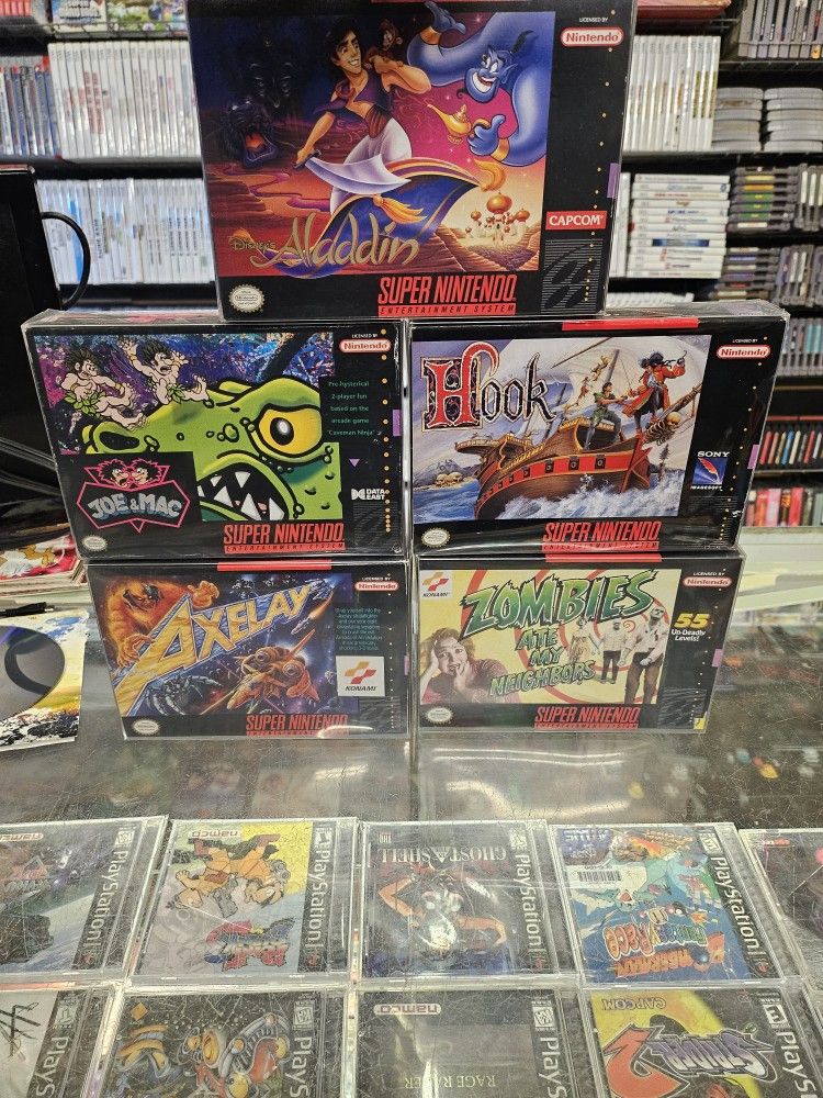 Super NINTENDO Games In Box Message For Price