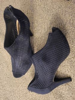 Dark Blue Heel Bootie