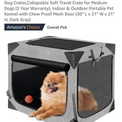 Dog Crate Collapsible Soft Travel Crate . 