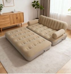 Self inflatable folding sofa