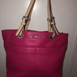 Michael Kors Hot Pink Purse And Wallet 