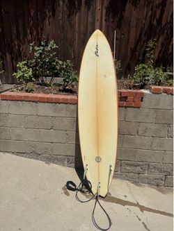 Becker Surfboard 7’0” — Teal/Orange | Includes Leash