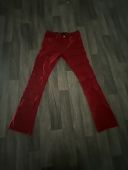 Red Stack Jeans