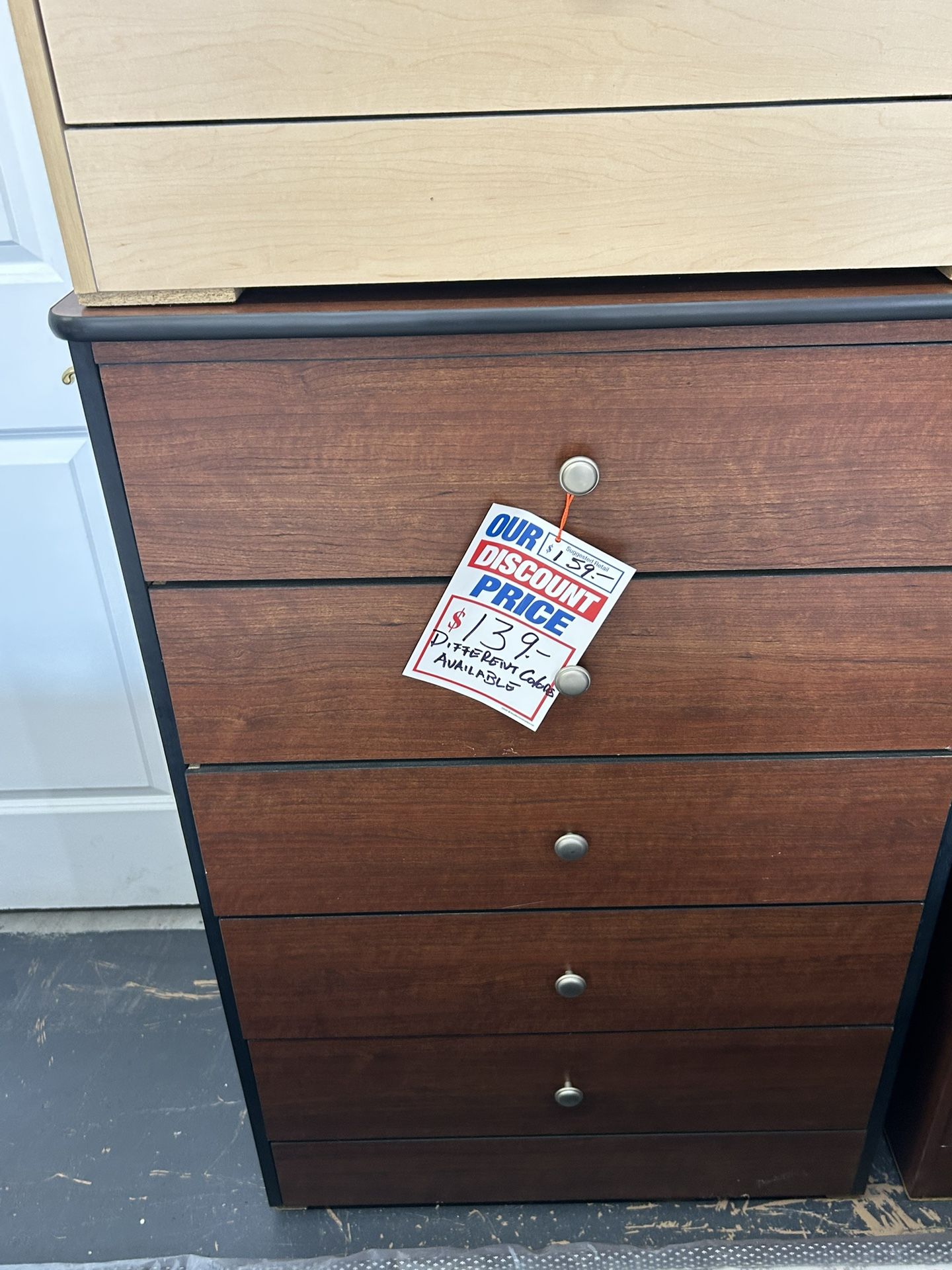 5 Drawers Dresser Available In Different Colors