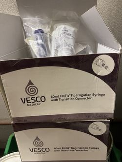 Brand New Vesco Feeding Tubes, 60 ml