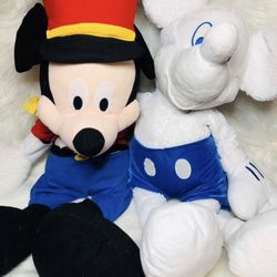 Disney Store Retired Holiday Mickey + Winter White Mickey Mouse
