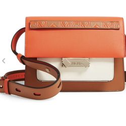 2019 MCM Small Milano Leather Shoulder Bag "Retired" Hard to find MSRP $1,620