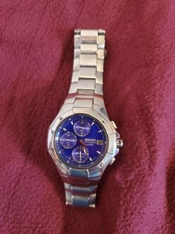 Seiko Chronograph Mens Watch. New Japanaese Battery, Good Working.