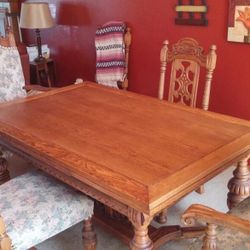 Antique draw leaf table