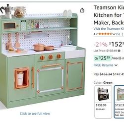 NEW Kids Little Chef St. Louis Retro Wooden Play Kitchen