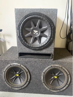 Kicker Subwoofer Package Deal – 3 Subs, 2 Boxes