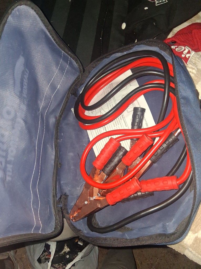 Emergency Jumper Cables With Carrying Bag