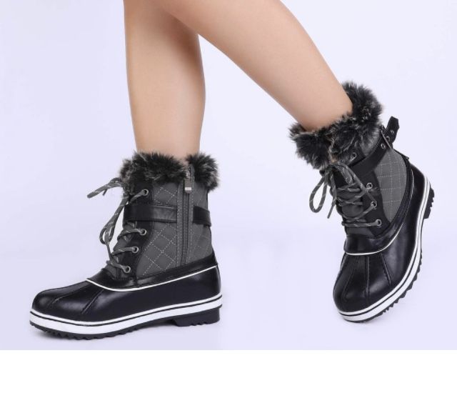 Women's Mid Calf WaterProof Winter Snow Boots