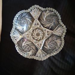 American Brilliant Period Cut Glass Bowl