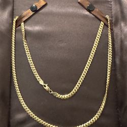 14k Solid Cuban 24” Chain 4.9mm