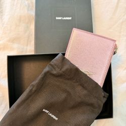 SAINT LAURENT PARIS Fragments Zip Card Case – Smooth Leather – Brand New
