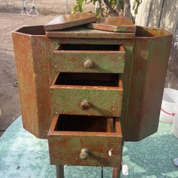 Antique Martha, Washington sewing Cabinet 