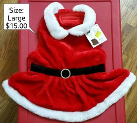Mrs. Claus Pet Dress - Large