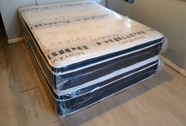 $199 Queen pillow top mattress only brand new free delivery same day
