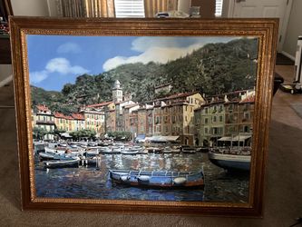 Large picture frame of portofino