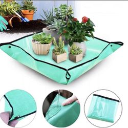 Plant Repotting Square Mats 39.3" Foldable Garden Transplanting Dirty Catcher US