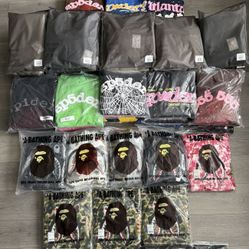 Essentials Bape Spider Hoodies And Sweats