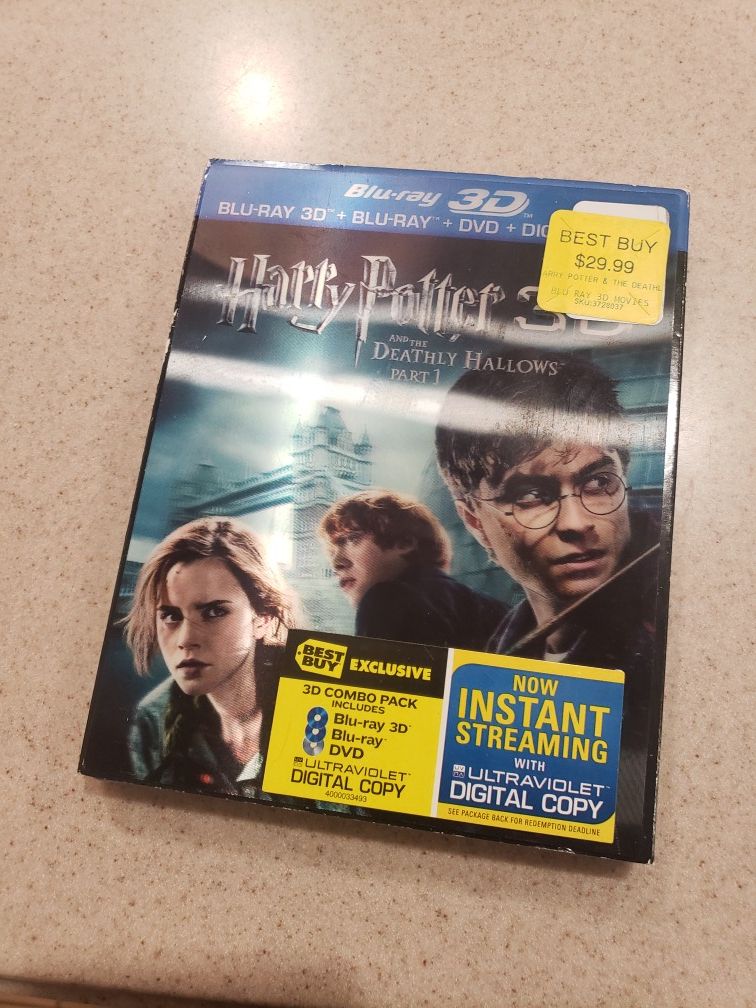 Harry Potter and the Deathly Hallows part 1 digital blue ray 3d HD