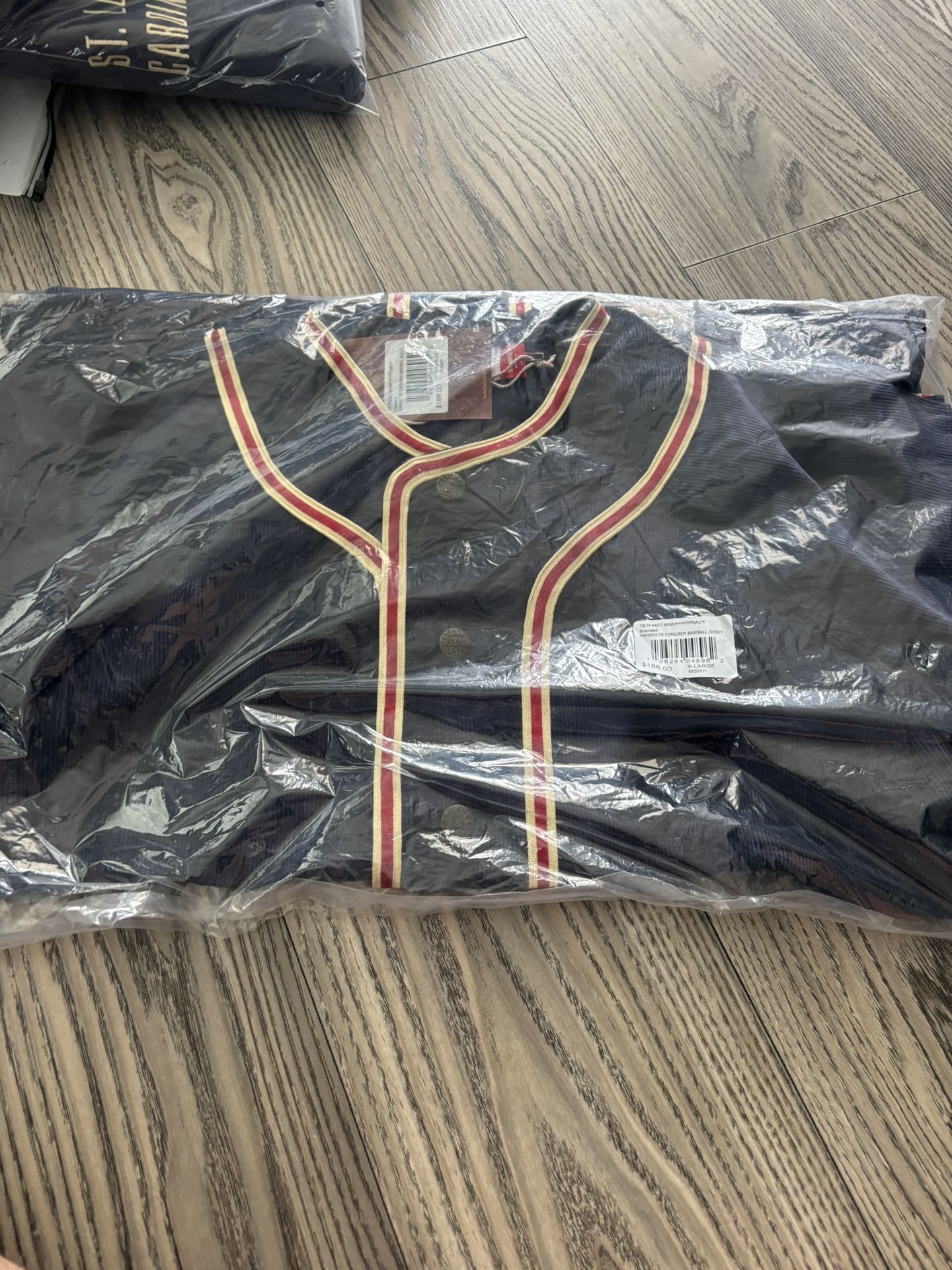 XL Branded Fs Corduroy Baseball Jersey