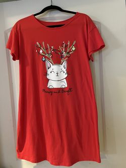 Size Small Cat Christmas Ladies Dress