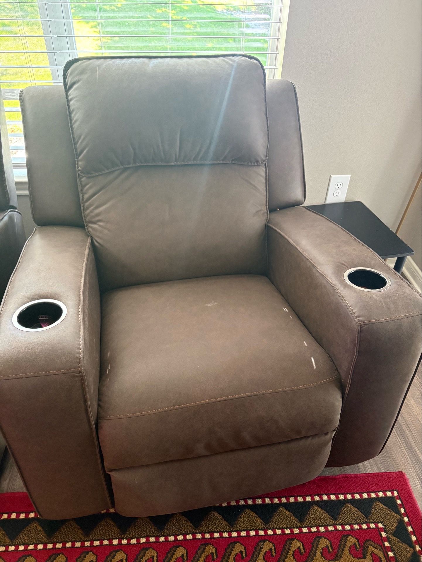 Recliner chair and coffee table
