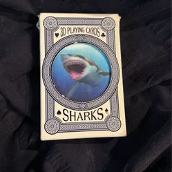 3D Shark Playing Cards