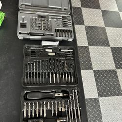 Craftsman And Ryobi  Drill Bits  & Sockets. Lot As Shown 