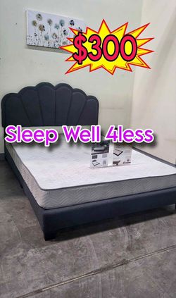 New queen bed