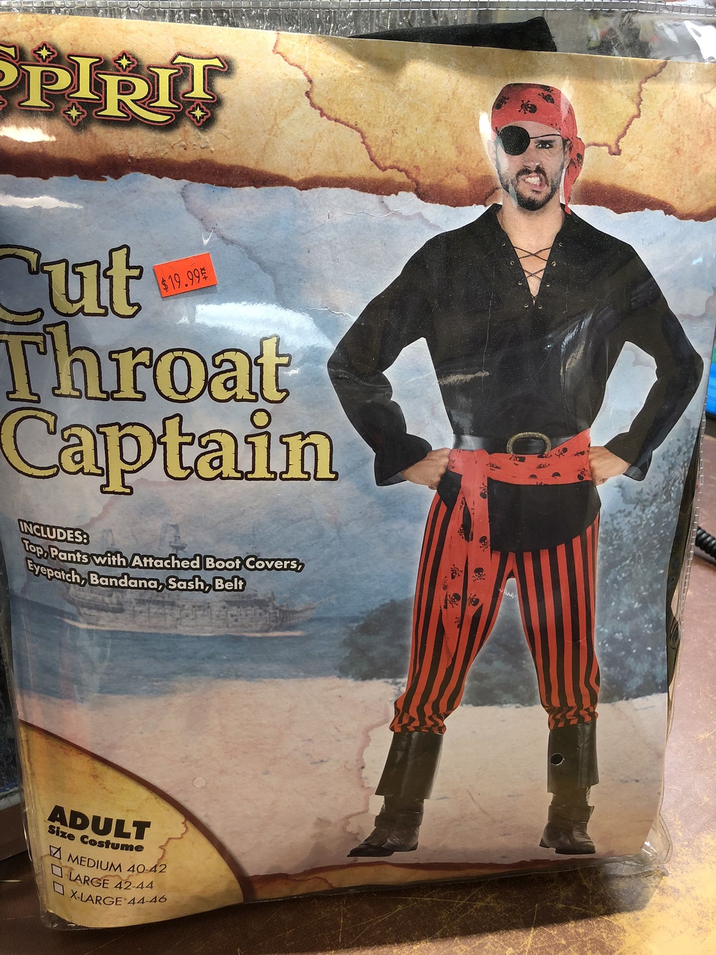 Halloween Costume Cut Throat Captain